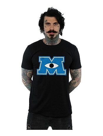 Camiseta monsters university monster m emblema de monstruo para hombre - disney