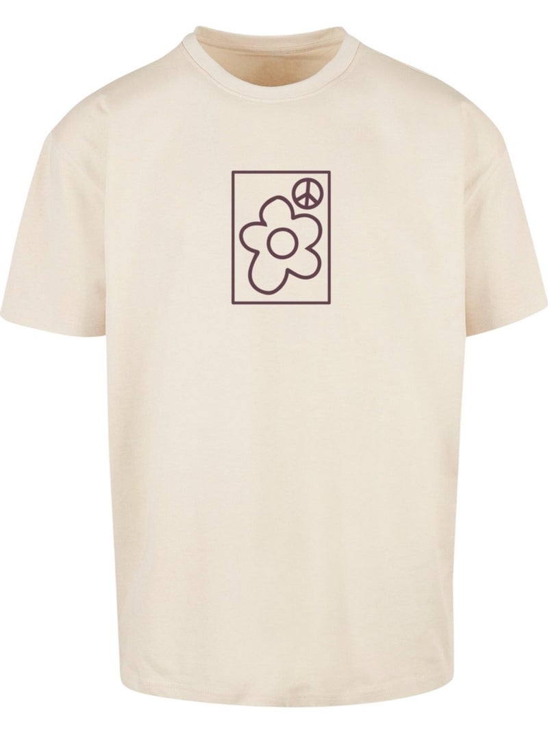 Camiseta more peace para hombre - mister tee Beige - Kiabi