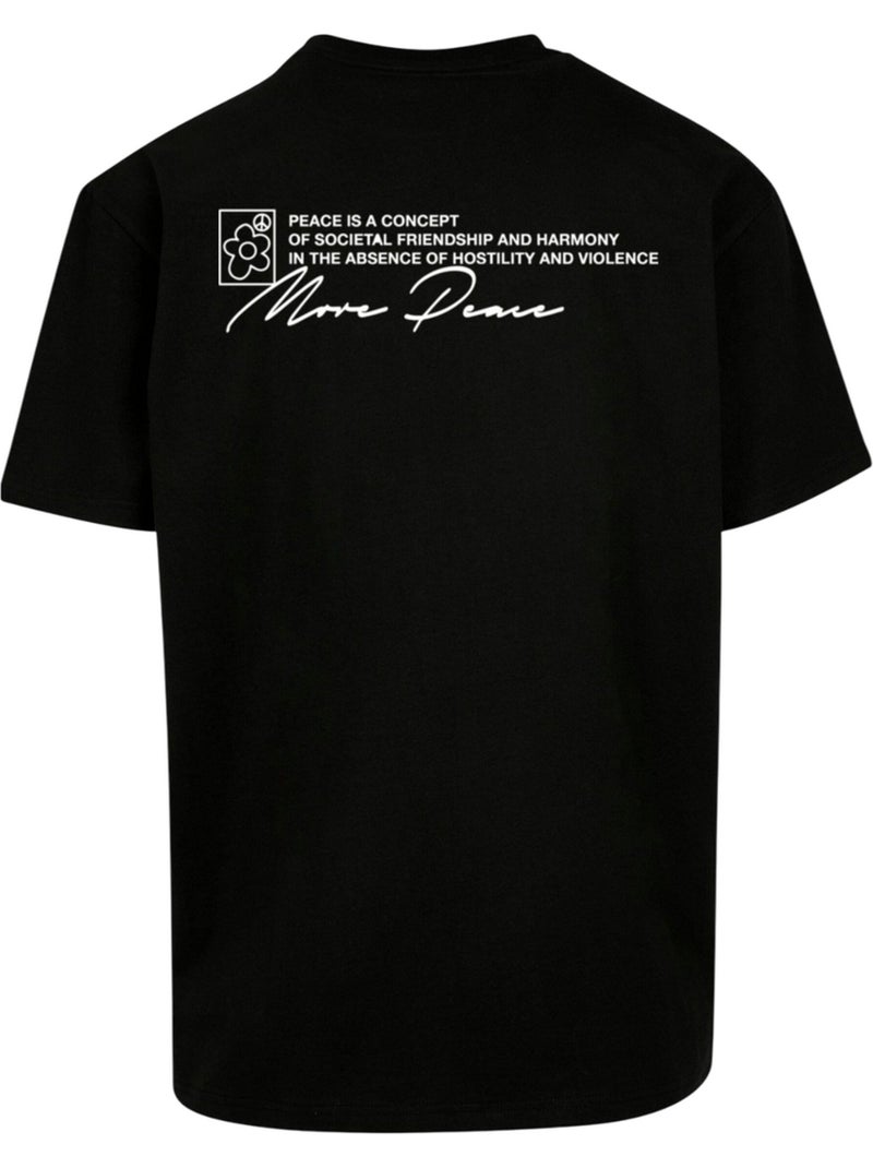 Camiseta more peace para hombre - mister tee Negro - Kiabi