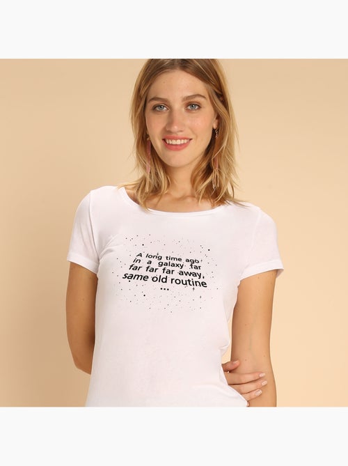 Camiseta Mujer - A LONG TIME AGO - Kiabi Camiseta Mujer - A LONG TIME AGO - Kiabi