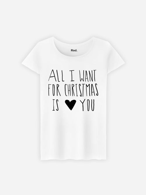 Camiseta Mujer - ALL I WANT FOR CHRSITMAS IS YOU - Kiabi