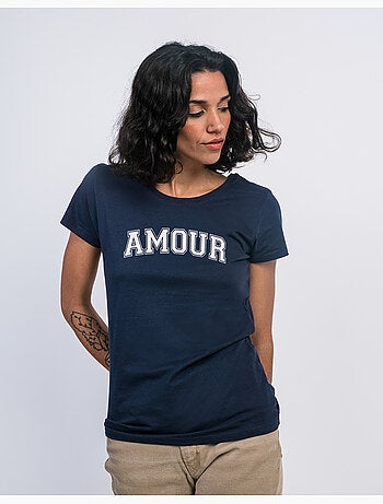Camiseta Mujer - AMOUR TYPO USA