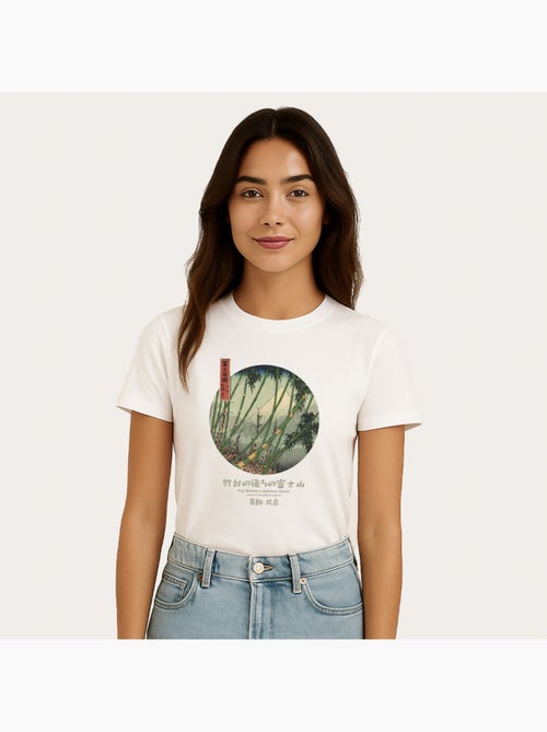 Camiseta Mujer - APOH HOKUSAI FUJI BAMBOO - Kiabi Camiseta Mujer - APOH HOKUSAI FUJI BAMBOO - Kiabi