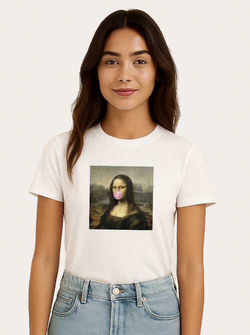 Camiseta Mujer - APOH MONA LISA BUBBLE - Kiabi