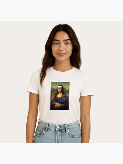 Camiseta Mujer - APOH MONA LISA TENNIS - Kiabi Camiseta Mujer - APOH MONA LISA TENNIS - Kiabi