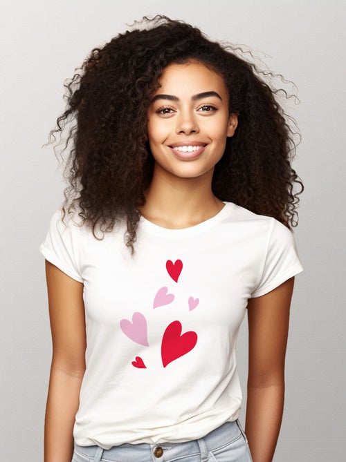 Camiseta Mujer - BACK MANY HEARTS - Kiabi