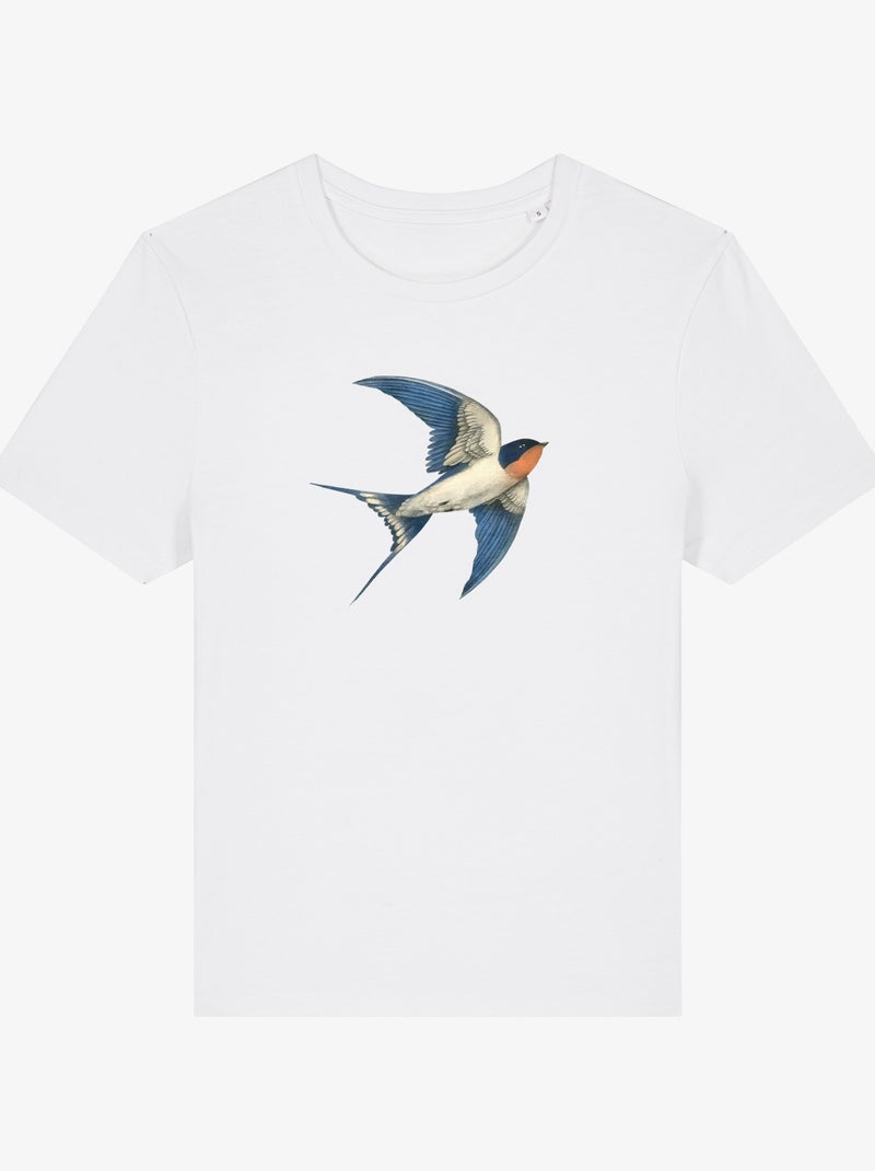Camiseta Mujer - BARN SWALLOW Blanco - Kiabi