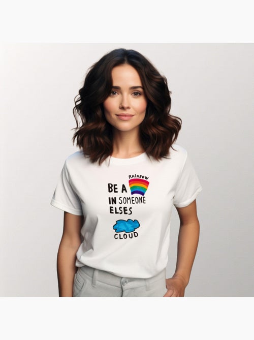 Camiseta Mujer - BE A RAINBOW - Kiabi Camiseta Mujer - BE A RAINBOW - Kiabi