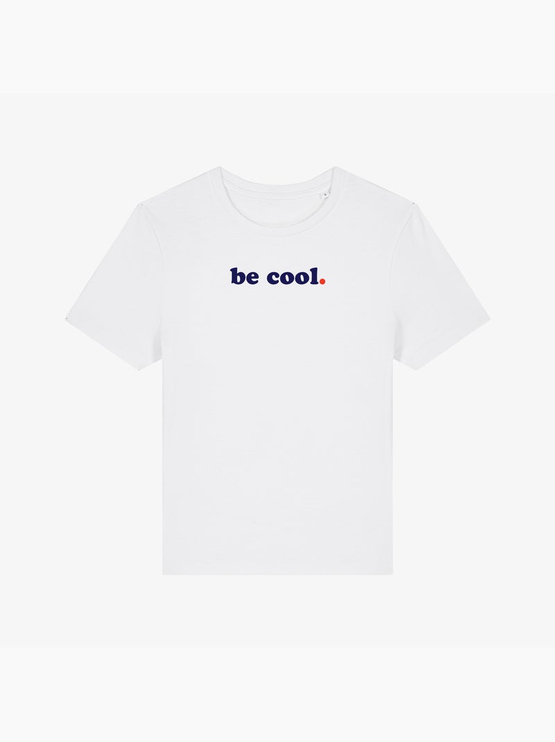 Camiseta Mujer - BE COOL Blanco - Kiabi