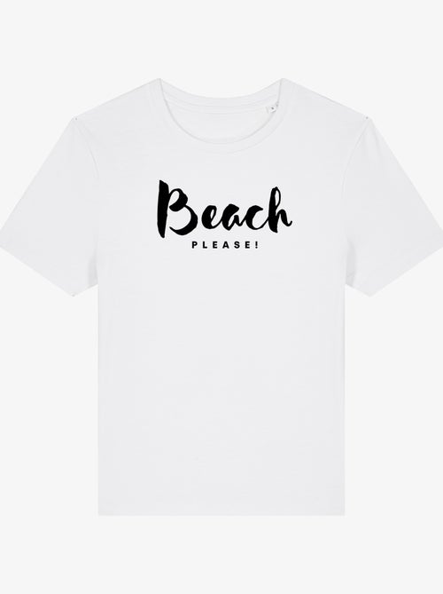Camiseta Mujer - BEACH PLEASE - Kiabi Camiseta Mujer - BEACH PLEASE - Kiabi