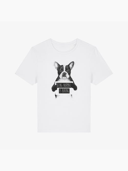 Camiseta Mujer - BEING NORMAL IS BORING - Kiabi Camiseta Mujer - BEING NORMAL IS BORING - Kiabi