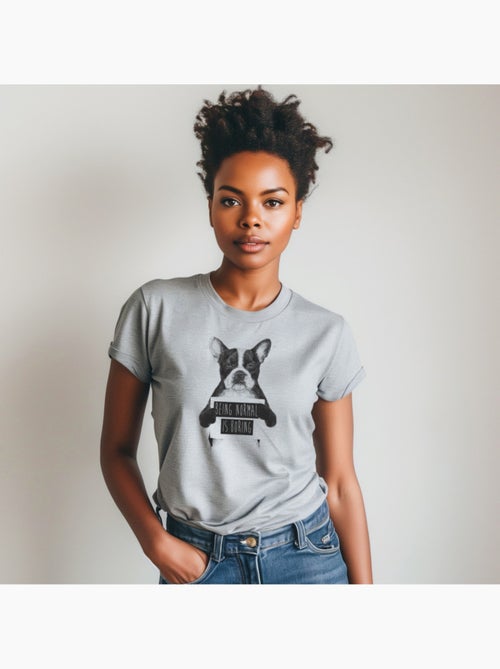 Camiseta Mujer - BEING NORMAL IS BORING - Kiabi Camiseta Mujer - BEING NORMAL IS BORING - Kiabi