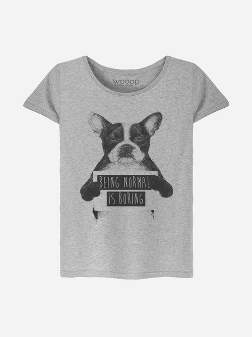 Camiseta Mujer - BEING NORMAL IS BORING - Kiabi Camiseta Mujer - BEING NORMAL IS BORING - Kiabi