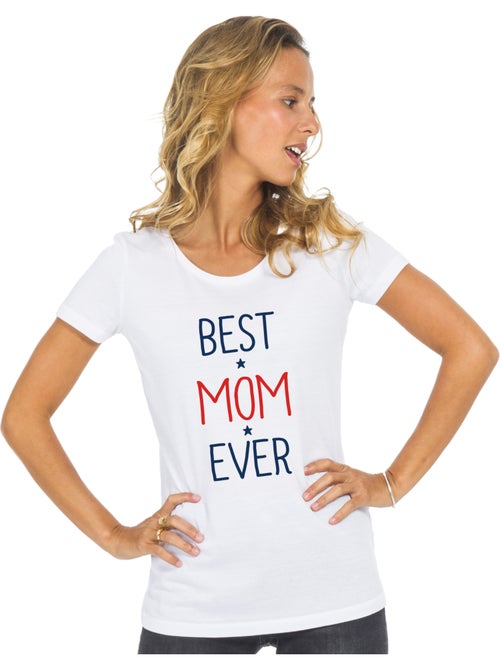 Camiseta Mujer - BEST MOM EVER - Kiabi