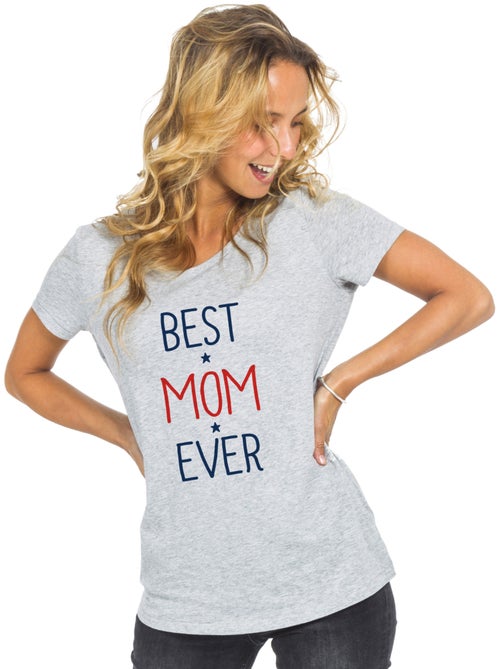 Camiseta Mujer - BEST MOM EVER - Kiabi