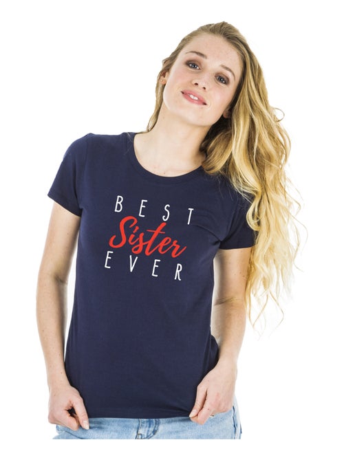 Camiseta Mujer - BEST SISTER EVER - Kiabi