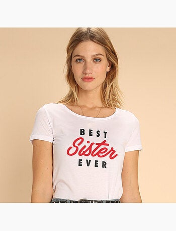 Camiseta Mujer - BEST SISTER EVER