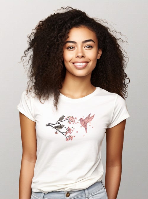 Camiseta Mujer - BLOSSOM BIRD - Kiabi