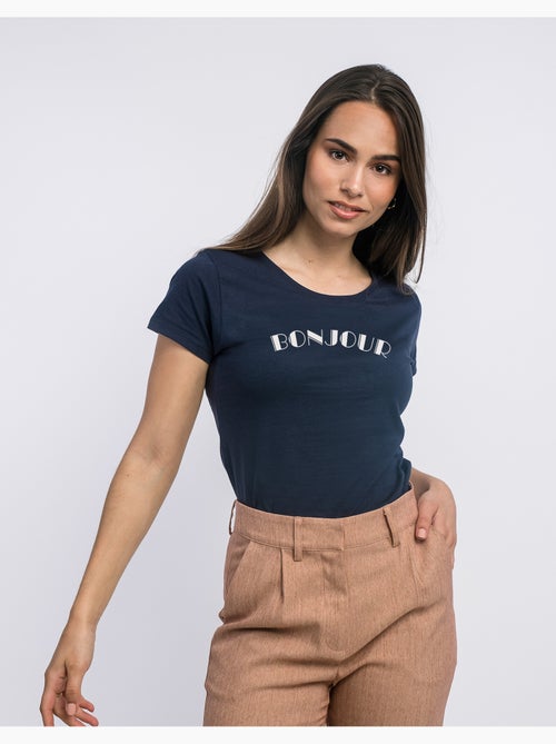 Camiseta Mujer - BONJOUR - Kiabi