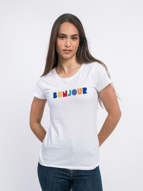 Camiseta Mujer - BONJOUR COLORÉ - Kiabi