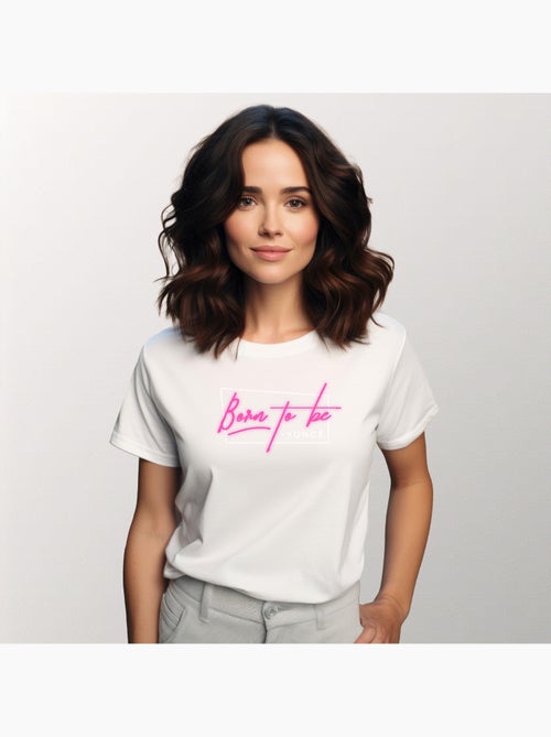 Camiseta Mujer - BORN TO BE YONCE PINK - Kiabi