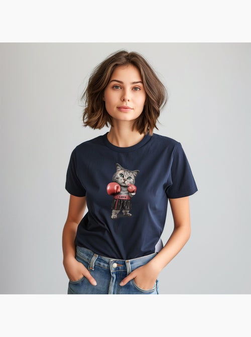 Camiseta Mujer - BOXING CAT - Kiabi