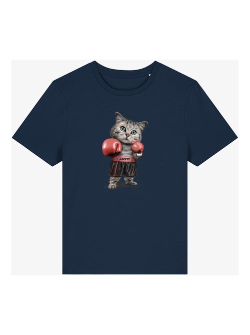 Camiseta Mujer - BOXING CAT - Kiabi
