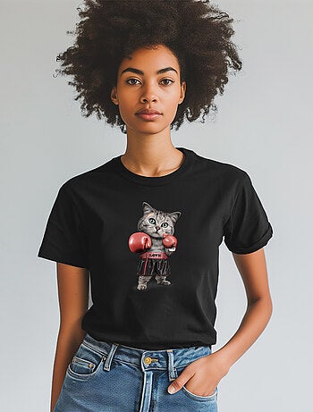 Camiseta Mujer - BOXING CAT