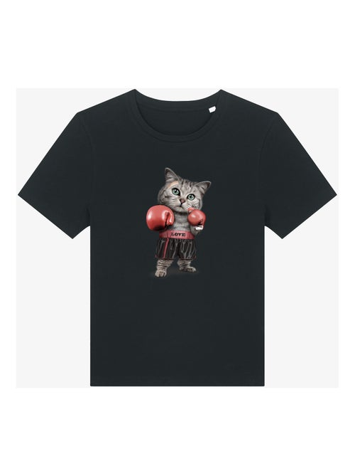 Camiseta Mujer - BOXING CAT - Kiabi