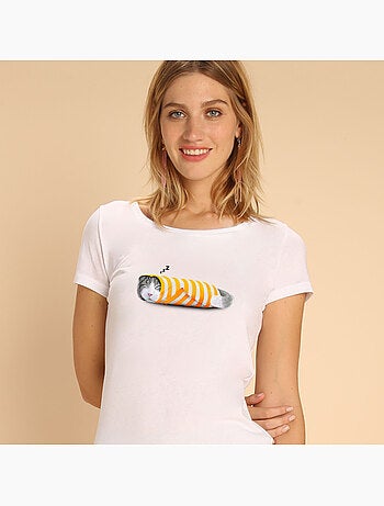 Camiseta Mujer - CAT IN THE PAPER