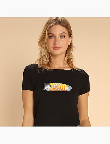 Camiseta Mujer - CAT IN THE PAPER