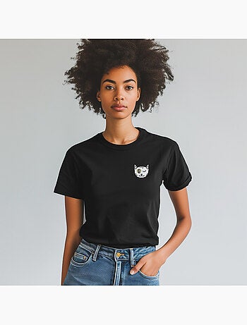 Camiseta Mujer - CHAT CLIN DOEIL CŒUR