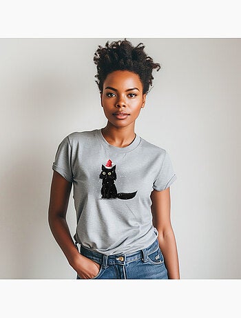 Camiseta Mujer - CHRISTMAS CAT