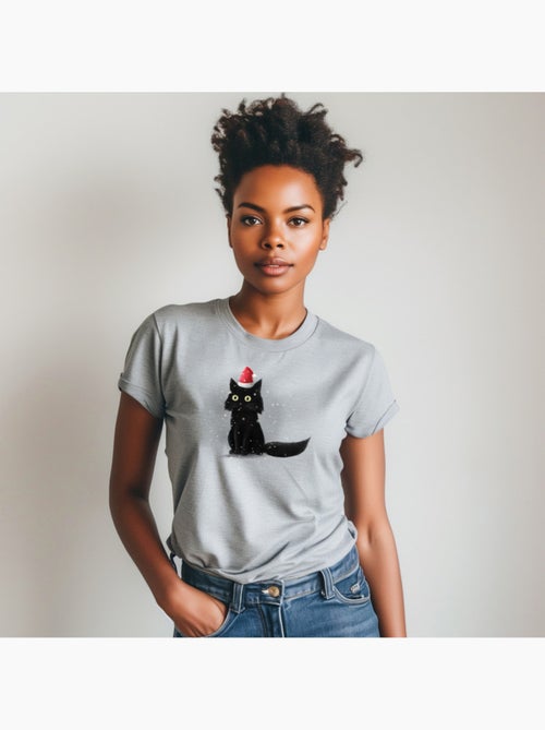 Camiseta Mujer - CHRISTMAS CAT - Kiabi