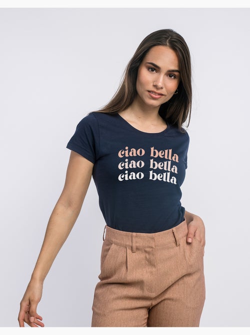 Camiseta Mujer - CIAO BELLA - Kiabi