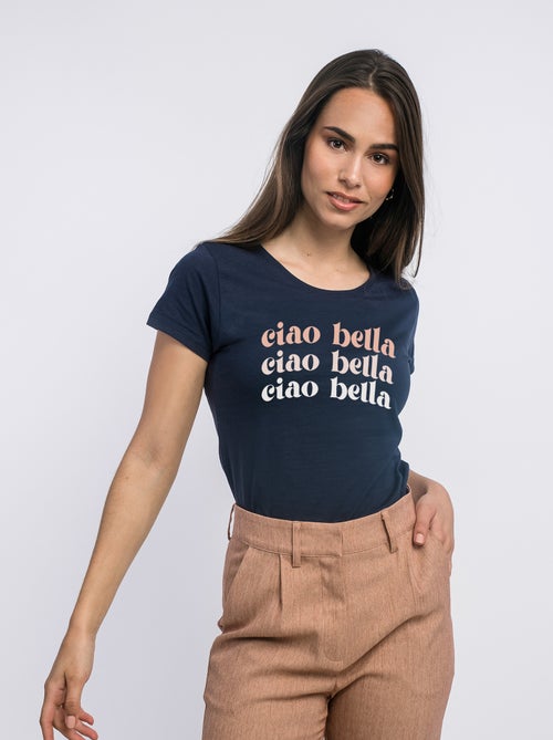 Camiseta Mujer - CIAO BELLA - Kiabi