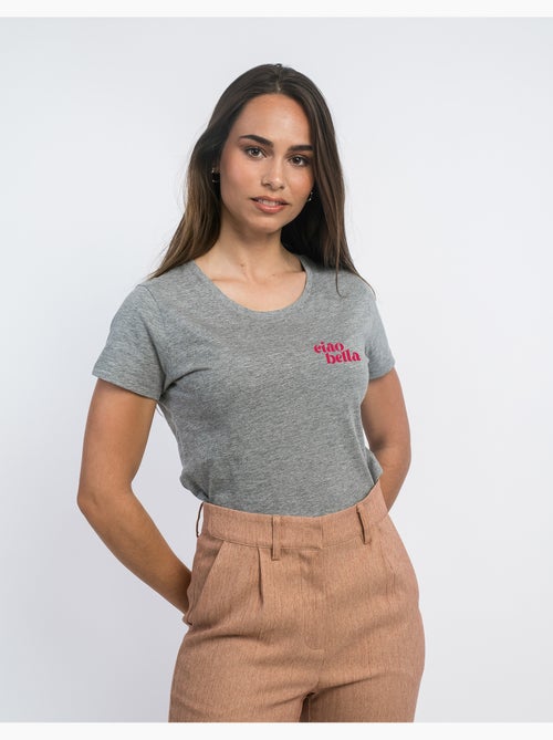 Camiseta Mujer - CIAO BELLA CŒUR - Kiabi Camiseta Mujer - CIAO BELLA CŒUR - Kiabi