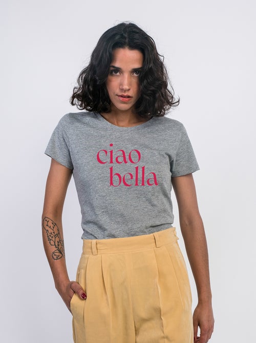 Camiseta Mujer - CIAO BELLA MPT - Kiabi Camiseta Mujer - CIAO BELLA MPT - Kiabi