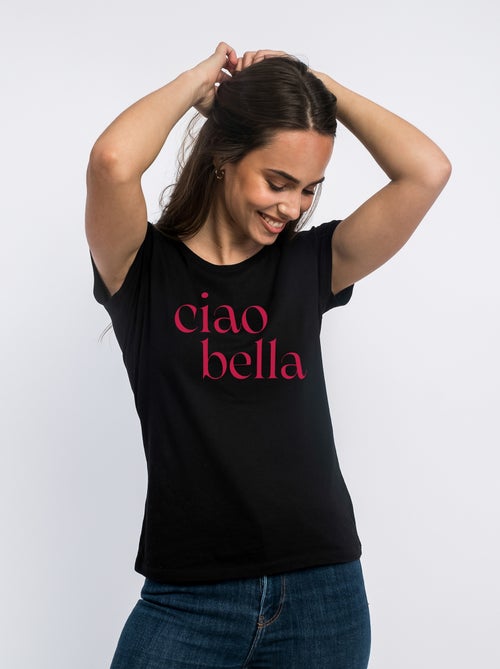 Camiseta Mujer - CIAO BELLA MPT - Kiabi Camiseta Mujer - CIAO BELLA MPT - Kiabi