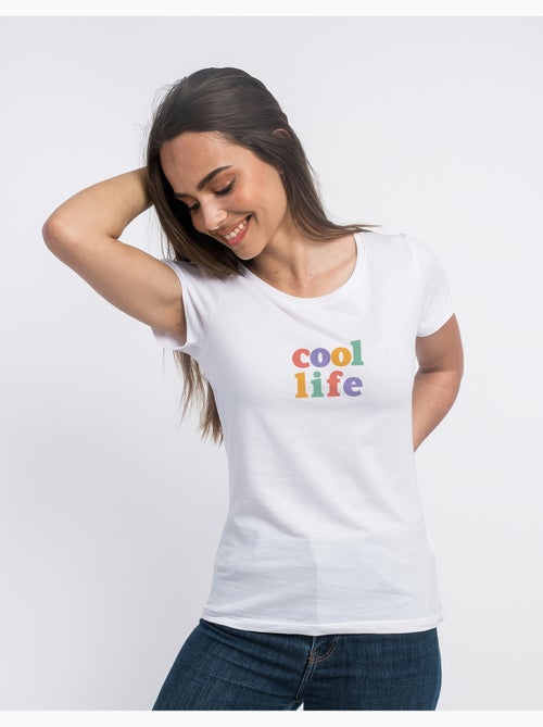 Camiseta Mujer - COOL LIFE - Kiabi