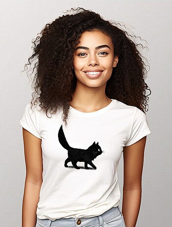 Camiseta Mujer - CREEPING CAT