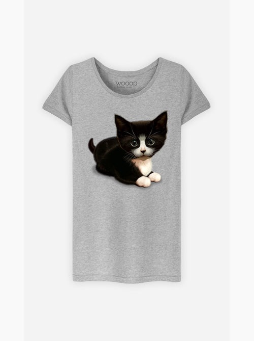 Camiseta Mujer - CUTE CAT - Kiabi