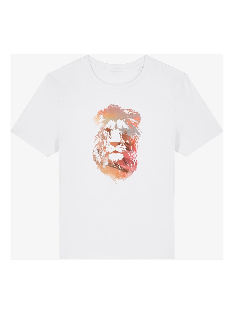 Camiseta Mujer - DESERT LION Blanco - Kiabi