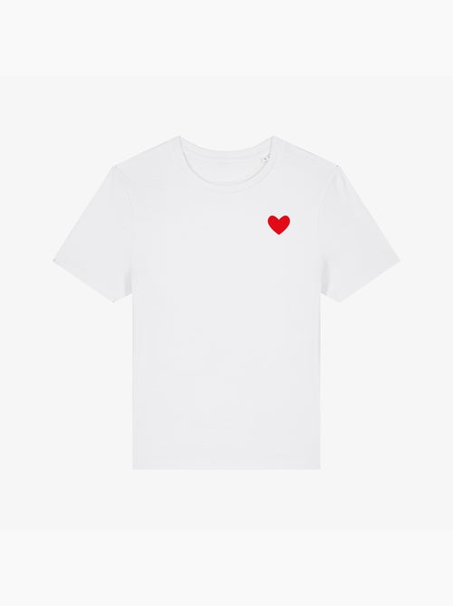 Camiseta Mujer - DESSIN PETIT COEUR - Kiabi Camiseta Mujer - DESSIN PETIT COEUR - Kiabi