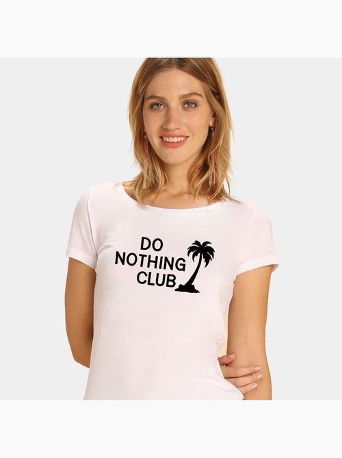 Camiseta Mujer - DO NOTHING CLUB - Kiabi Camiseta Mujer - DO NOTHING CLUB - Kiabi