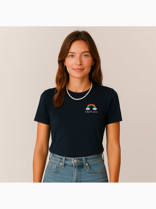 Camiseta Mujer - DONT CARE CŒUR - Kiabi Camiseta Mujer - DONT CARE CŒUR - Kiabi