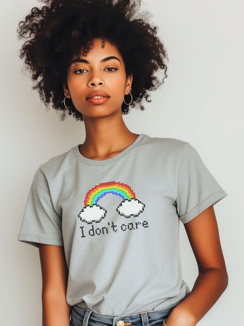 Camiseta Mujer - DONT CARE - Kiabi