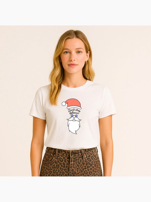 Camiseta Mujer - DONT STOP BELIEVIN - Kiabi