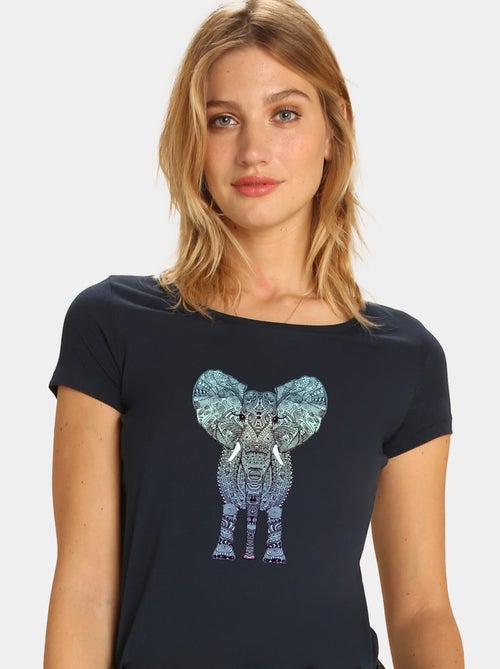 Camiseta Mujer - ELEPHANT MINT - Kiabi Camiseta Mujer - ELEPHANT MINT - Kiabi