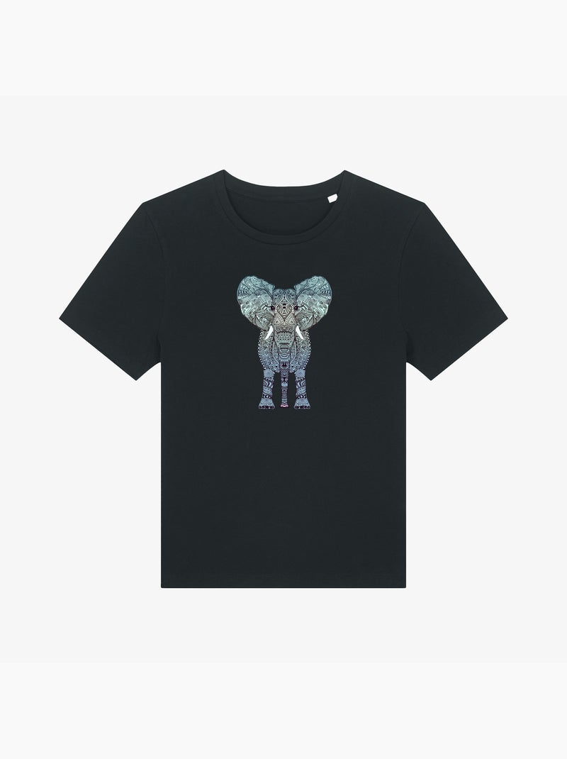 Camiseta Mujer - ELEPHANT MINT Negro - Kiabi
